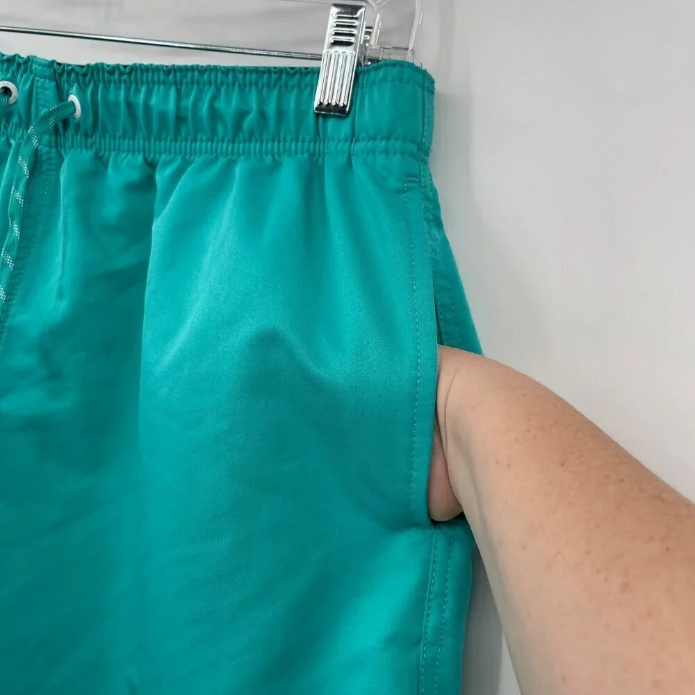 Speedo Solid Volley Swim Shorts Men's M‎ Blue Green Beach Sports